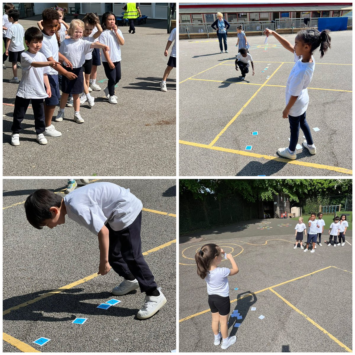 In our team building activities during PE, Year One collaborated to conquer a series of challenges and games by effectively communicating with one another.