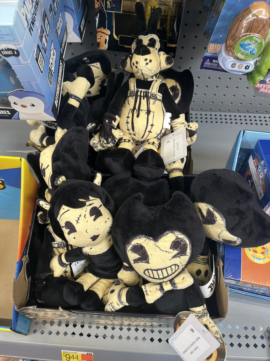 I FINALLY FOUND THEM!!!!

no ink demon though 😞

#BENDY #BENDYMERCH #BATIM #BATDR #BendyTheCage #BSOTM #BendyLoneWolf #BLW #BENDYSECRETSOFTHEMACHINE #B3ndy #BENDY3 #BATDS