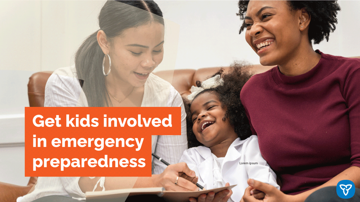 Involve kids in fun activities that teach them about your emergency plans, including seasonal  considerations, your communications plan & what to do if an emergency occurs while school is in session. Learn more: ontario.ca/BePrepared #EPWeek2024 #Plan4EverySeason #PreparedON