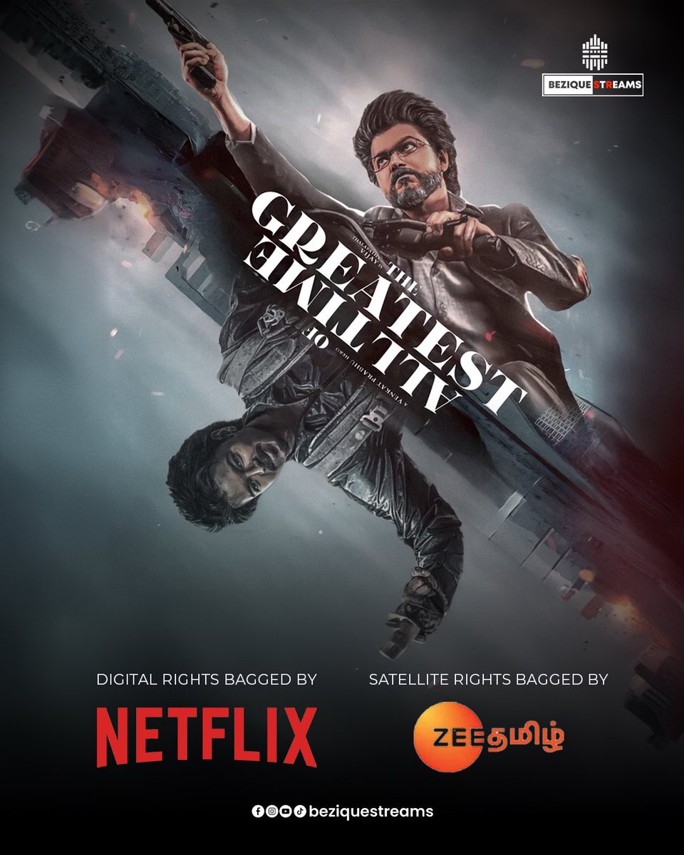 #TheGreastestOfAllTime satellite rights acquired by Zee Tamil✅📺 After Mersal, the next movie of #ThalapathyVijay, to be acquired by Zee Tamil🤝 Digital Rights bagged by #Netflix #thegreatestofalltime #thegoat #thalapathy #thalapathyvijay #vijay #venkatprabhu #beziquestreams