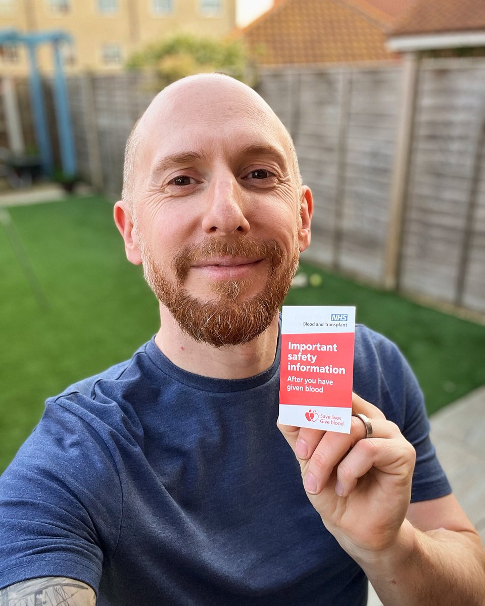 First donation milestone reached - No 5 completed today <a href="/GiveBloodNHS/">Give Blood NHS 🩸🩹</a>  😊

Now, go do your good stuff little bag of 🩸! 

#DonateBloodSaveLives