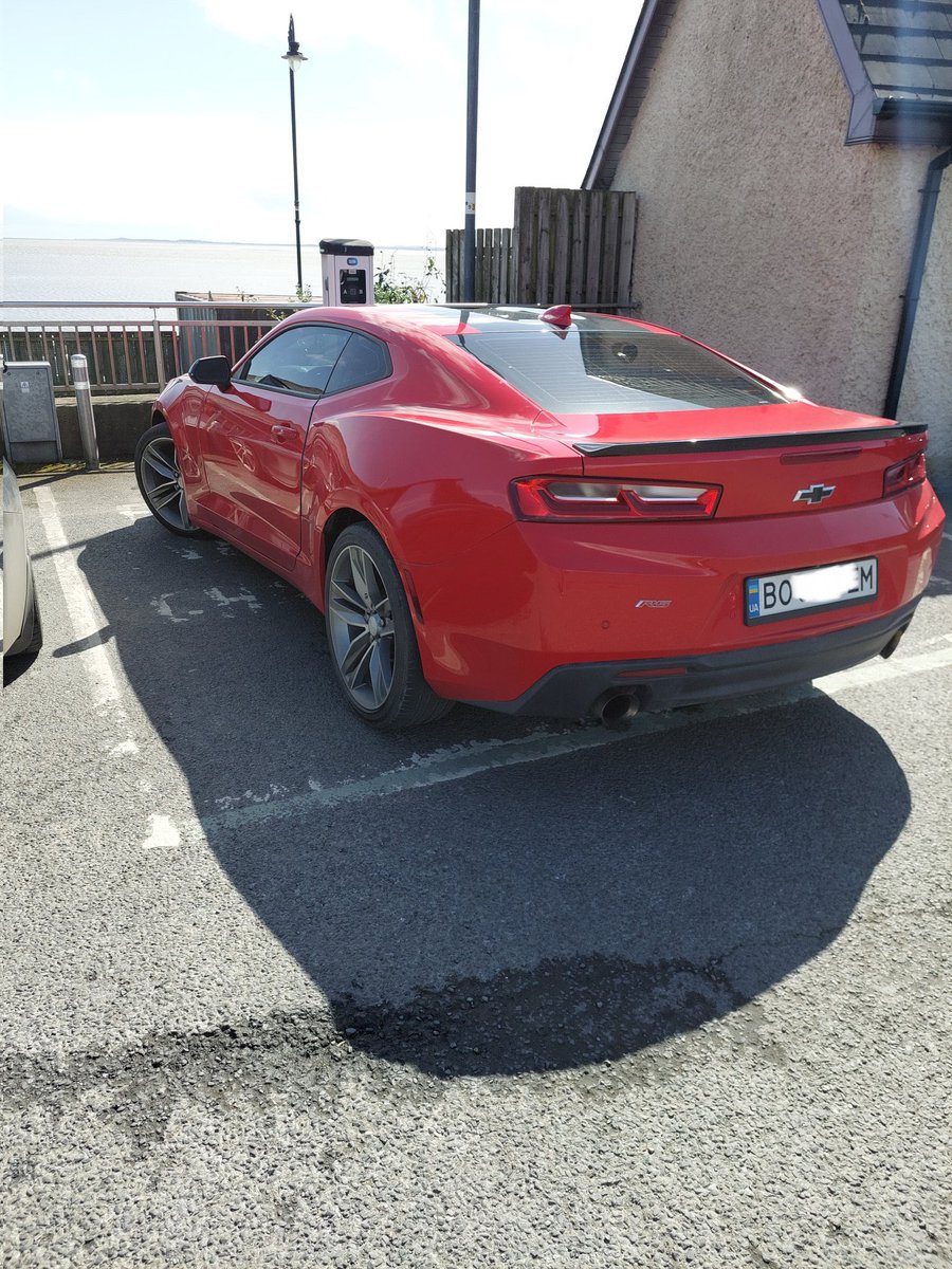 If gardai stop you at a checkpoint this weekend, show them this photo of a 2023 Ukrainian 6.2 litre Chevrolet Camero driving here with no VRT paid, no car test, no car tax, no proof of insurance or licence. Free accommodation, social and medical card included. He drove through…