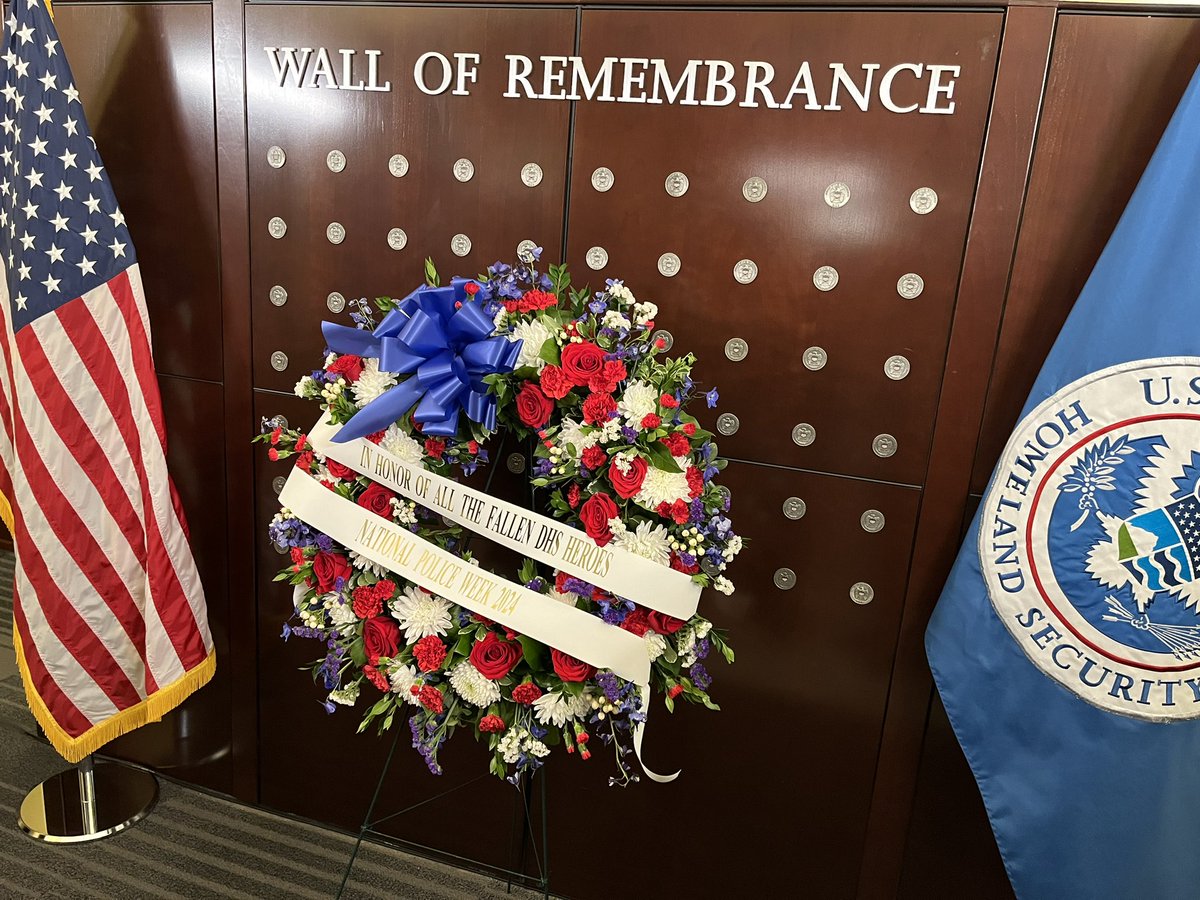 NAWLEE's tweet photo. Today NAWLEE joined our sisters and brothers @DHSgov and @SecMayorkas to honor their fallen from the past year. The sacrifice of these brave officers and agents will not be forgotten. #PoliceWeek2024 #RembertheFallen https://t.co/U6gxumLsfc