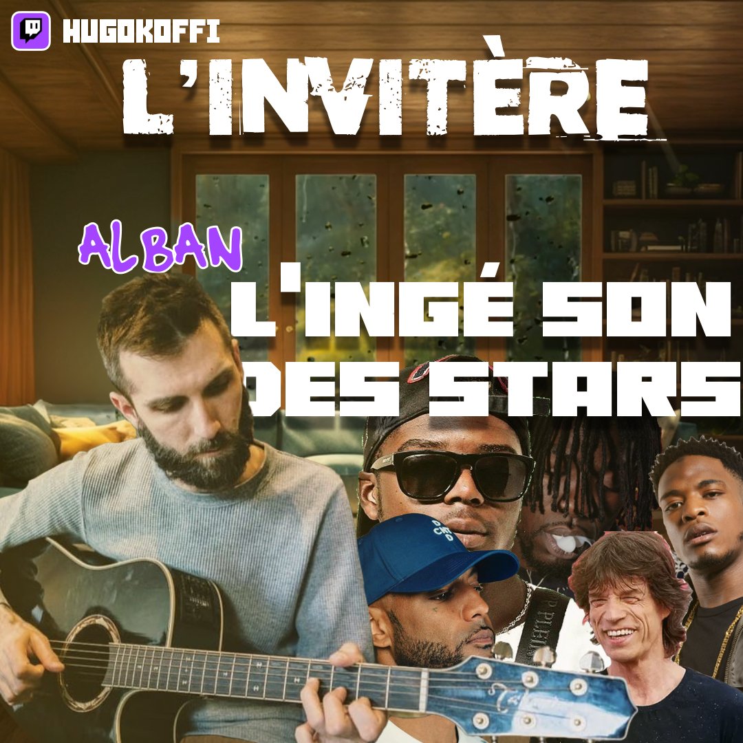 🎙️ITV: Alban, l'ingé son des stars 
Il a bossé avec les plus grands (Ninho, Booba,Gazo..)
Et il nous en parle MAINTENANT 
twitch.tv/hugokoffi