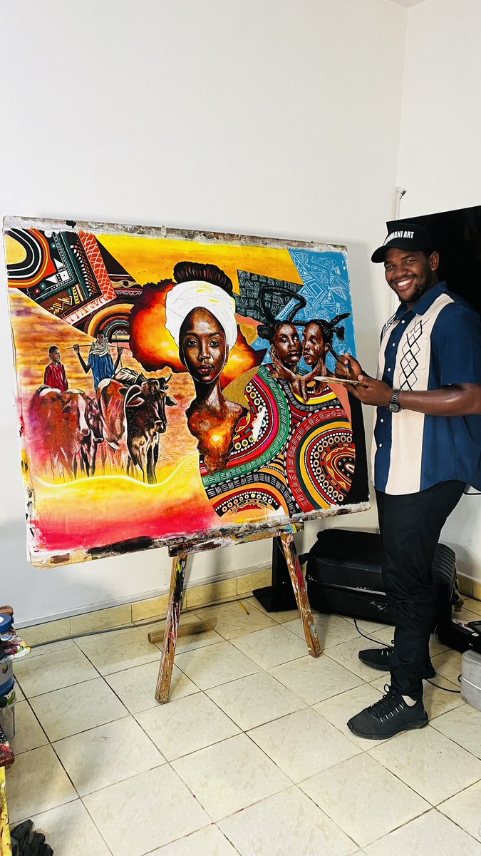 Do you know I’m an artist as well, I have been part of the BondumaniArt Team since 2020 and I have witnessed and participated in some unique and amazing projects like this one below. My boss, Songu is one of the most gifted artist I know and I have learned a lots from him.