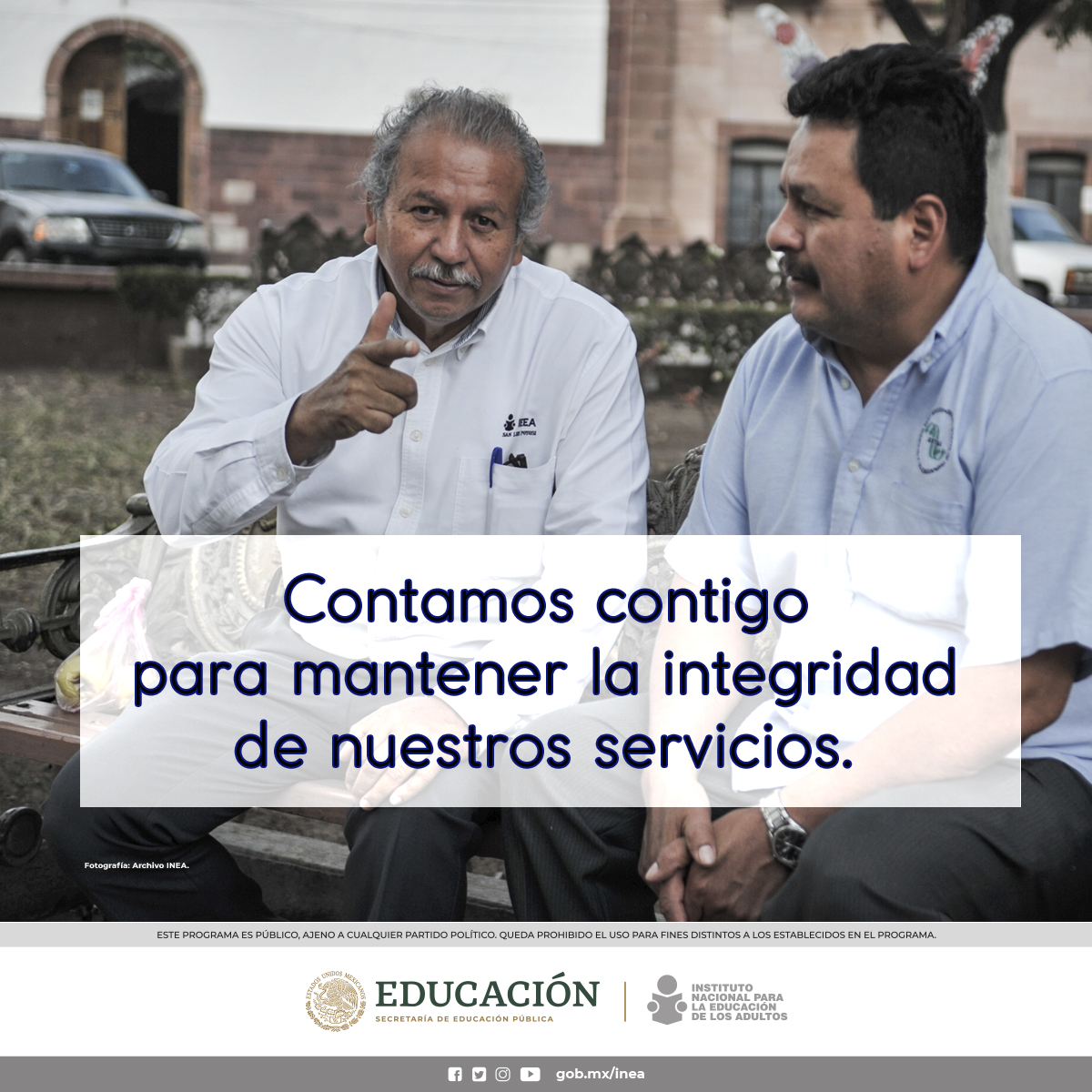 📌Recuerda que todos nuestros servicios educativos son gratis. Si en algún momento alguien intenta cobrarte por inscripción, materiales u otro concepto, no dudes en presentar tus quejas y denuncias a: 📨quejas@inea.gob.mx o a través de: ➡️sidec.funcionpublica.gob.mx/#!/