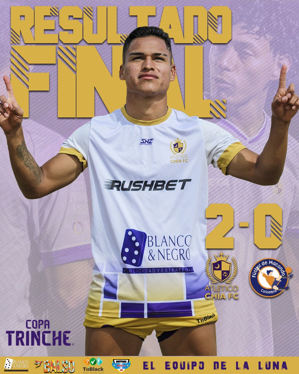 3 pts de Oro!!! Los lunaticos mas vivos que nunca.  💜💛
#Copatrinche2024
.
.
#atleticochia #chiafc #chia #futbolbogotano #futbolcolombiano #difutbol #dimayor #fuerzachia #felizdomingo #futbol #futbolaficionado #futbolamateur