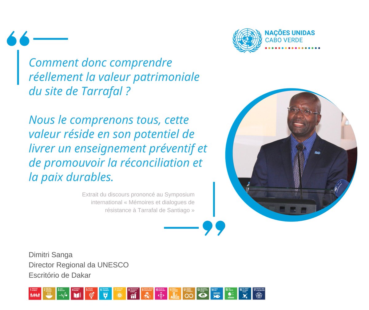 Symposium international 'Mémoires et dialogues de résistance à Tarrafal de Santiago' #CABOVERDE @dimsanga @UNESCO @UNESCO_Dakar