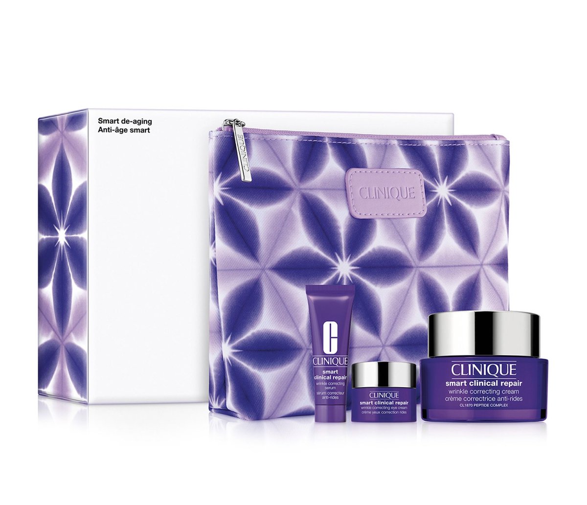 It's a surprise 'Happy Mother's Day' TwitterX Giveaway! I'm giving away this Clinique Smart Clinical Repair Gift Set on TwitterX. It contains the wrinkle-correcting cream, serum & eye cream. To enter, follow @davelackie & RT #win (ends 05/12)