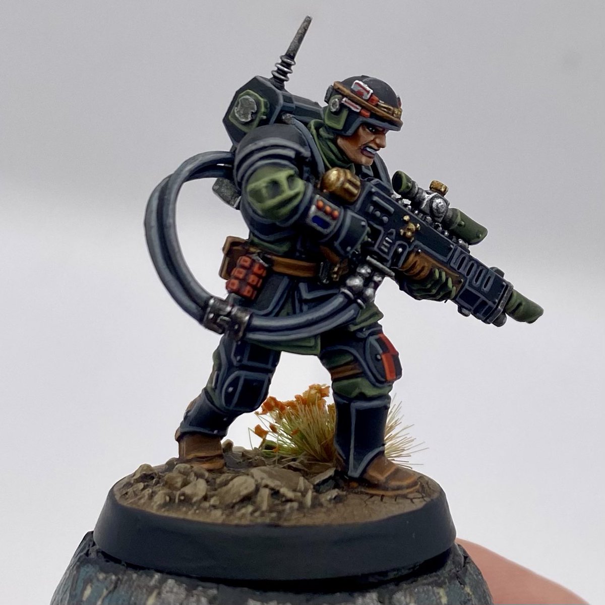 I really don’t know if Lucky Strikes made it to the 41st Millenium, but I like to think at least a few products stood the test of time…
#WarhammerCommunity #AstraMilitarum #Warhammer40k #PaintingWarhammer