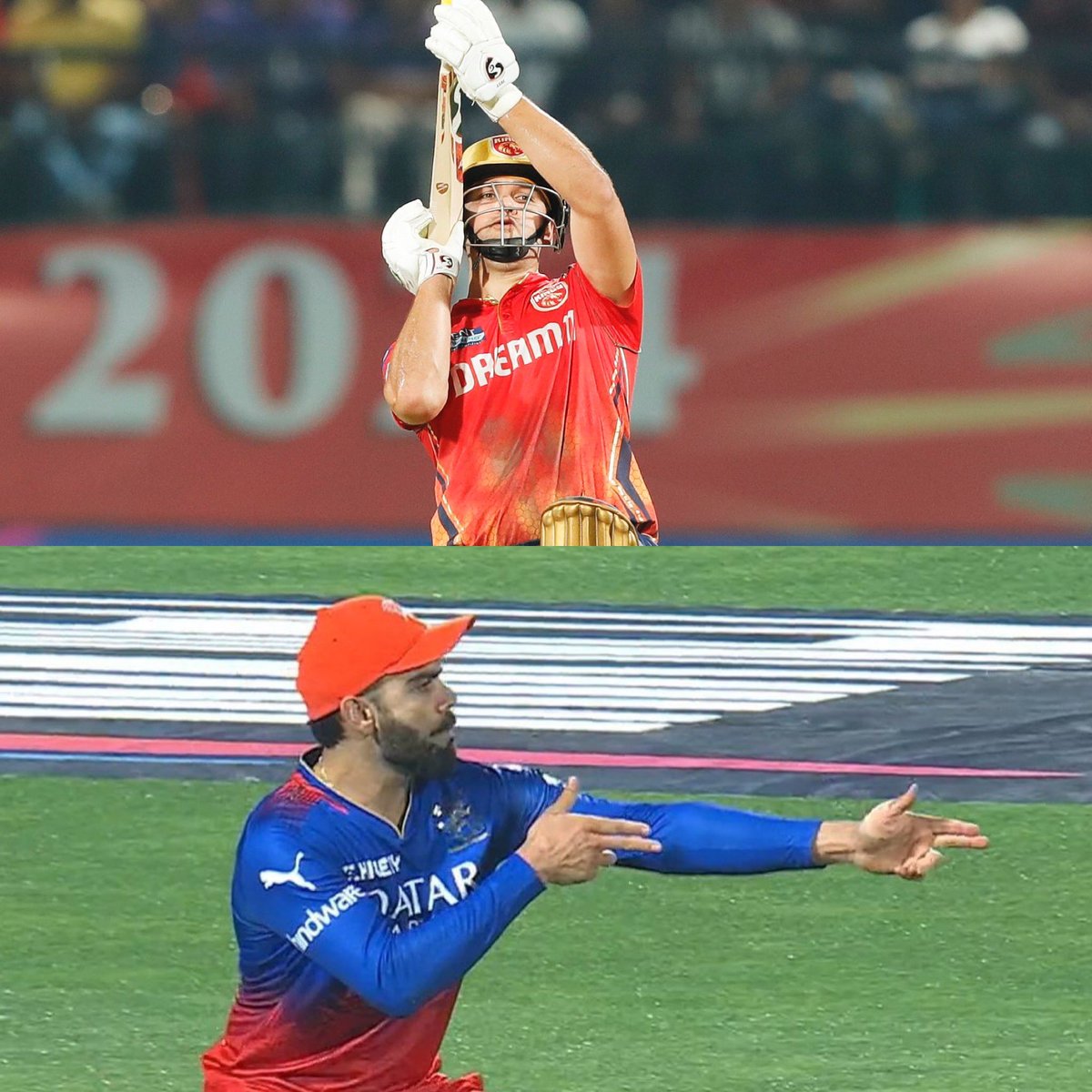 #ViratKohliFor Every Action There Is Equal And Opposite Reaction. 

What A Electrifying RunOut!! 

KING KOHLI MANIA EVERYWHERE ON THE FIELD.
#RCBvPBKS #ViratKohli  #PBKSvsRCB