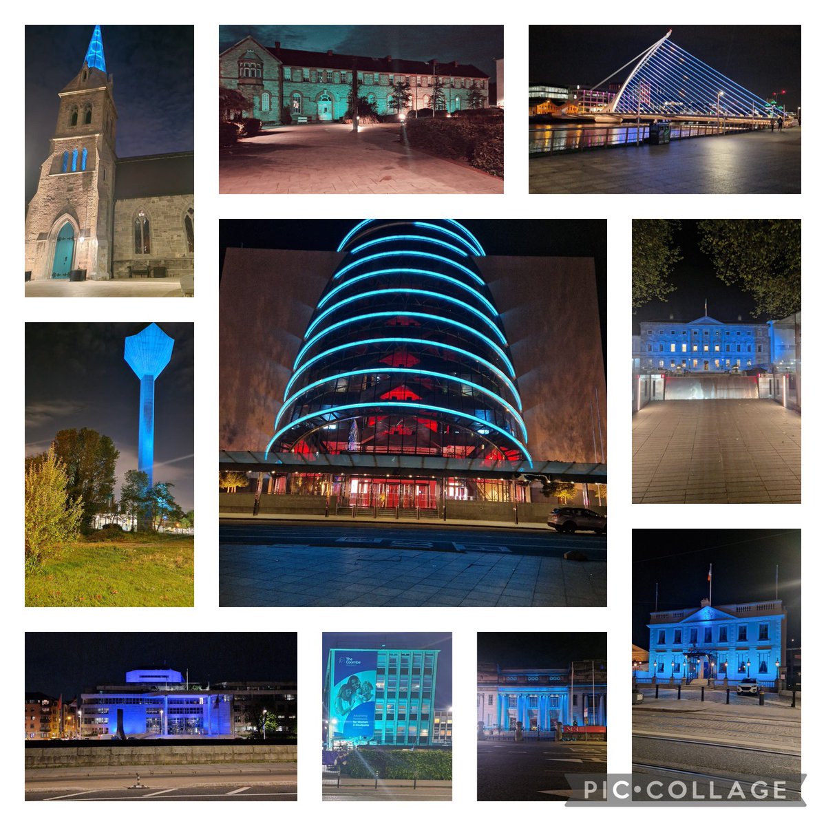Fantastic to see Dublin lit up in teal for #WOCD2024, thank you for your support! Reel of teal lights around the country to follow #ThisIsGo #BEAT