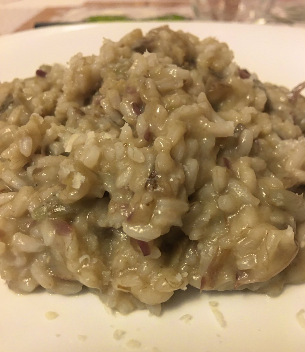 Risotto con cuori di carciofo del #ilmioorticello💚