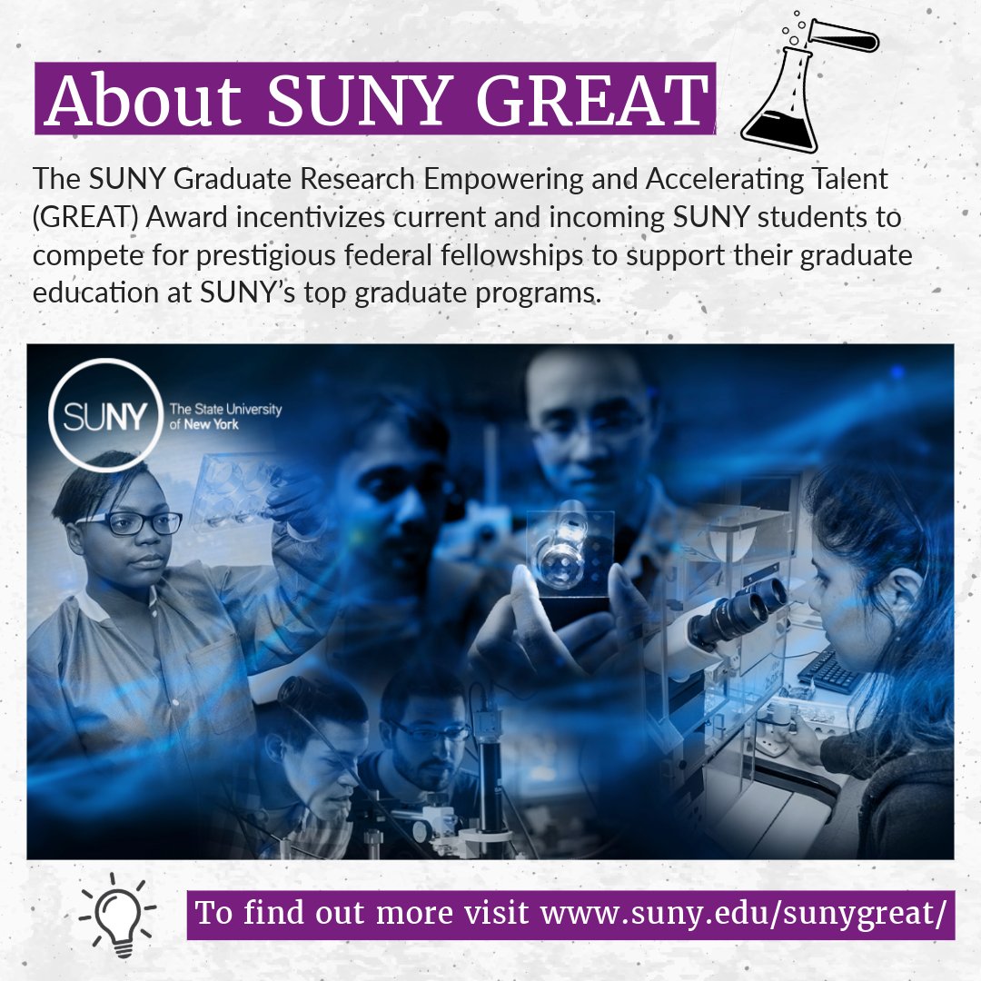 The annual GREAT Awards are here!🎉 27 distinguished doctoral students from six #SUNY campuses were honored for their #SUNYResearch contributions to society’s most pressing issues.

suny.edu/suny-news/pres…