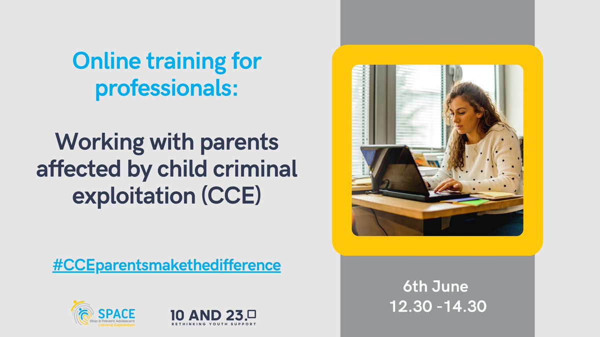 bespaceaware's tweet photo. Attendees fm a wide range of sectors registered for this unique event between @nick_marsh1 & us
#Police
#LA
#Health
#Education
#Research
#YouthWork
#PCC
#Charities
#ModernSlavery
Pls help by sharing off & online so more profs can learn, engage & gain
#CCEparentsmakethedifference https://t.co/L44ghsEv0X