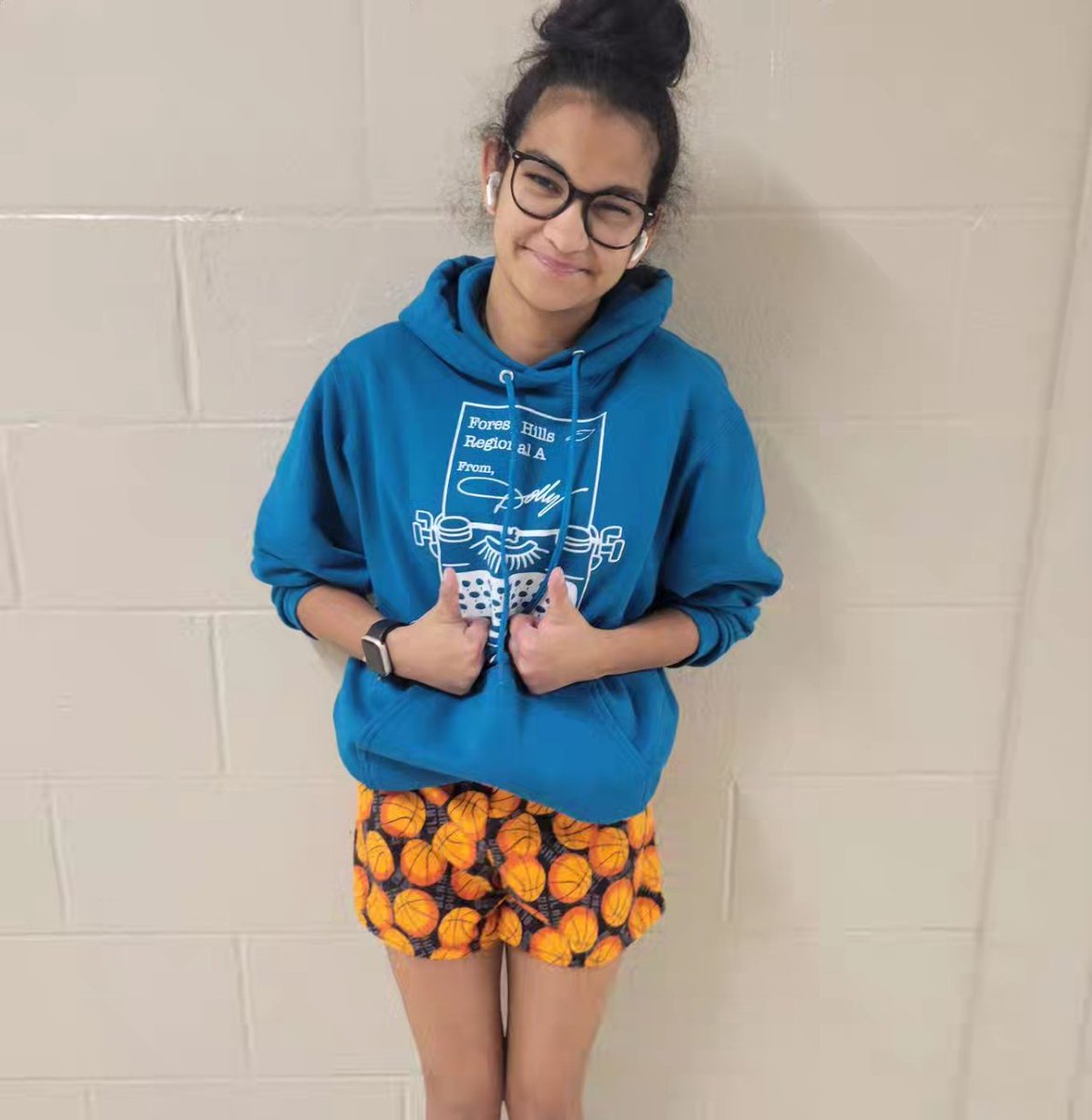 Lana made the cutest lined tote, and Rosie made these amazing basketball shorts. I love watching these students grow every single day!! #FashionClass #TalentedStudents #AHSisFamily