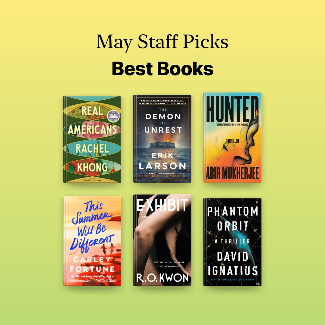 You can't go wrong with any of these May staff picks. Which one are you reading next? 📖 Explore the full collection here: apple.co/MayStaffPicks