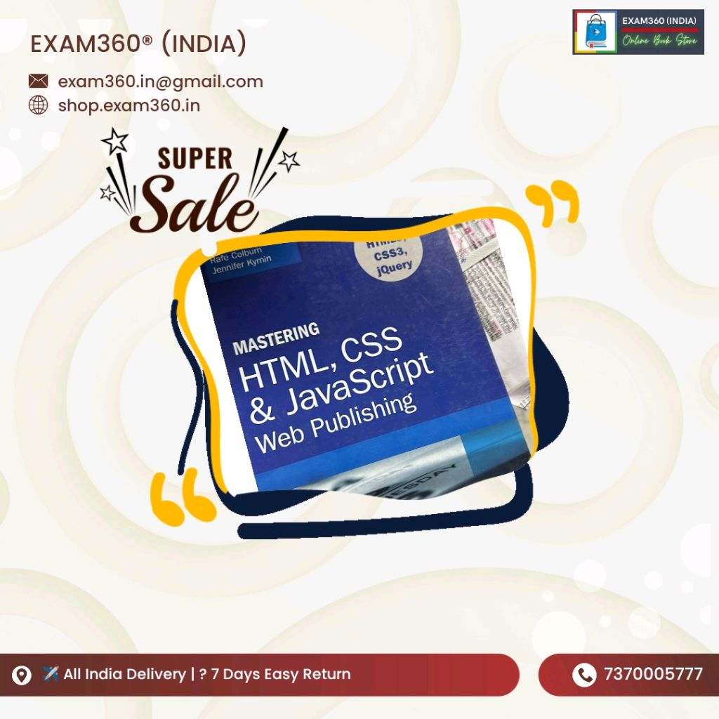 Super Sale | Buy Mastering HTML, CSS & JAVASCRIPT Web Publishing