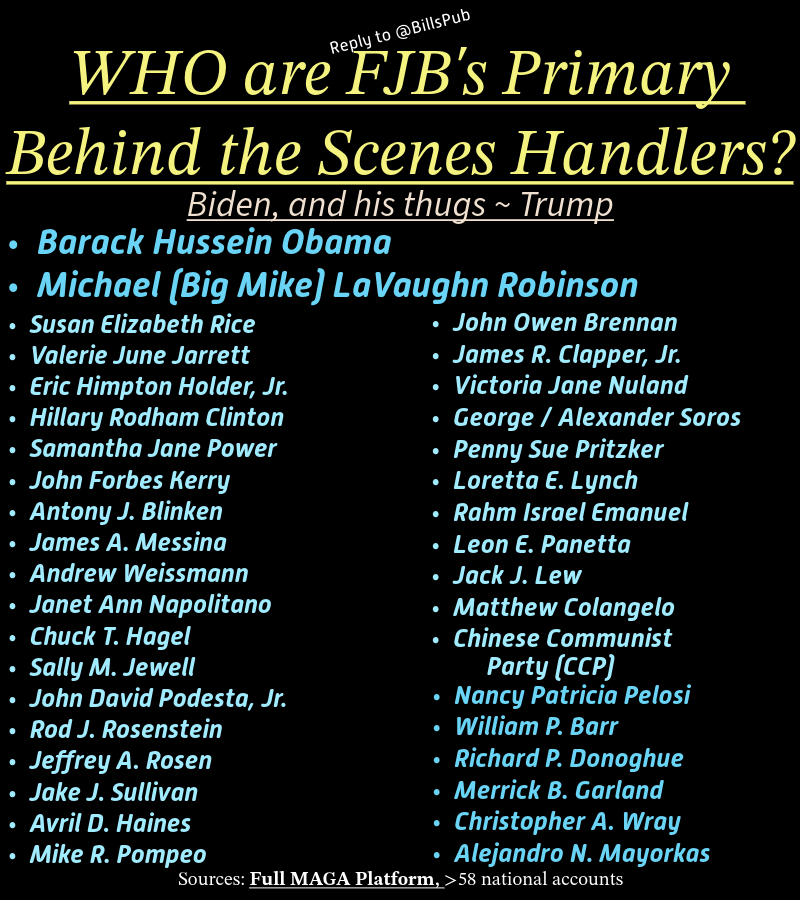 The names listed here are many members of the #DeepState. According to this meme maker, they predominately run our country. I don't know about you, but this scares me for my children & future grandchildren!! Note whom tops the list 😐