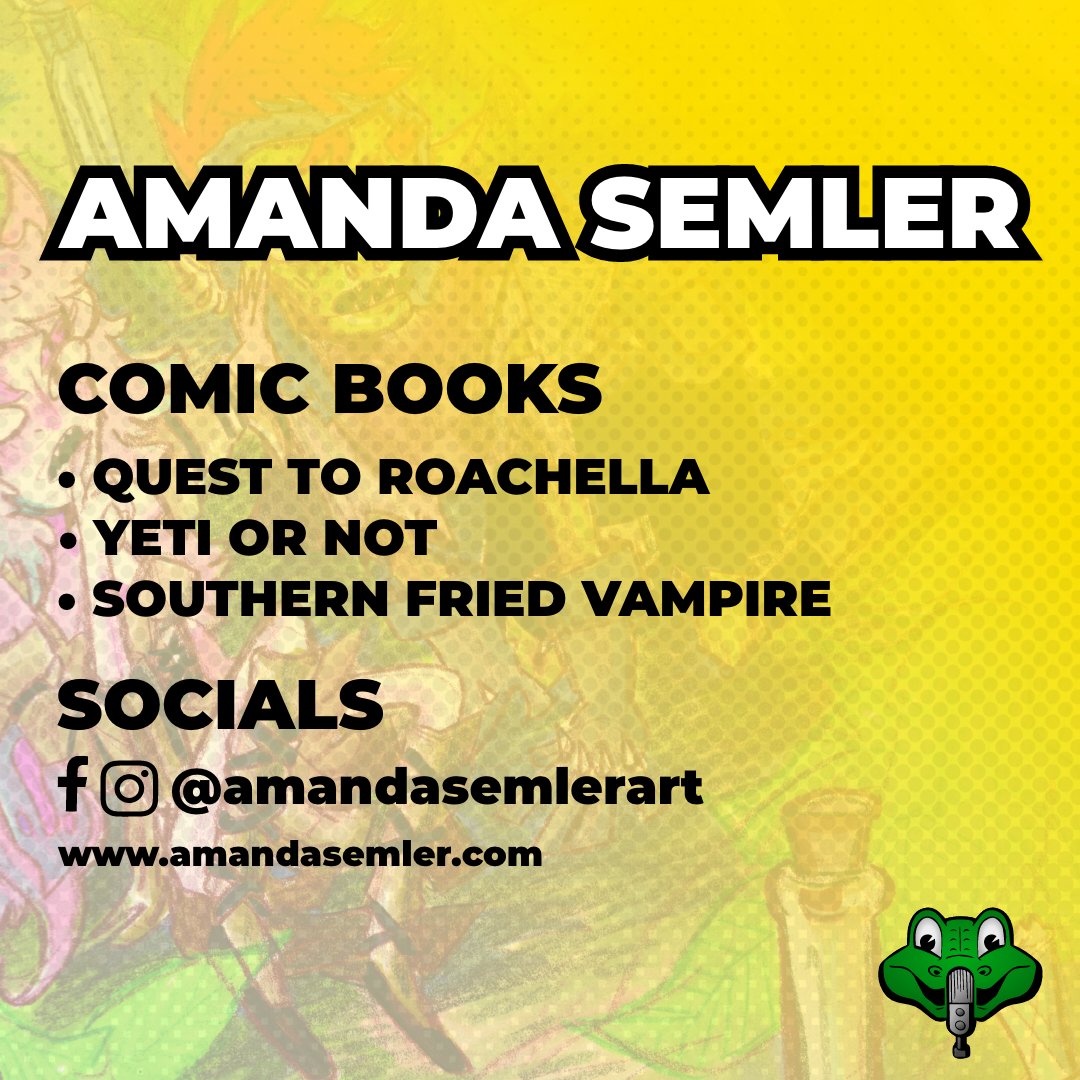 Join us with @amandasemlerart into the journey of becoming a self-sufficient artist. We discover how a day job can fuel your creative fire, redefine what success looks like as an independent creator, and so much more. #makingcomics #comicartist #creator #podcast