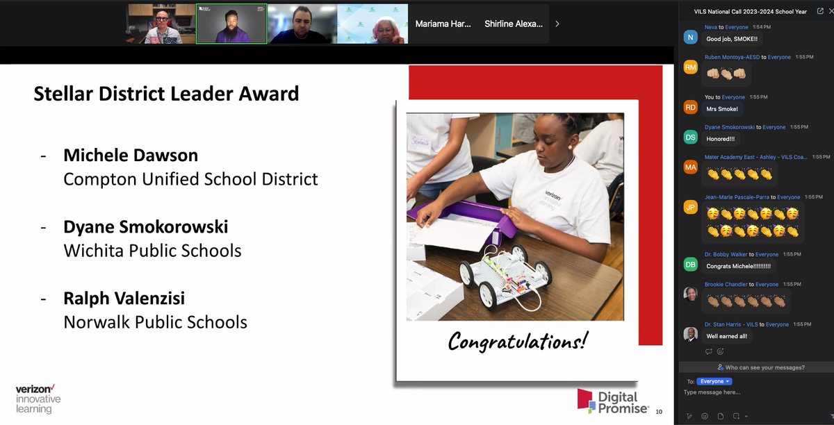 Super #WPSProud of @mrs_smoke making the Stellar District Leader Award of the Year Nationally for @dpvils - she makes magic happen in @WichitaUSD259 #FutureReady