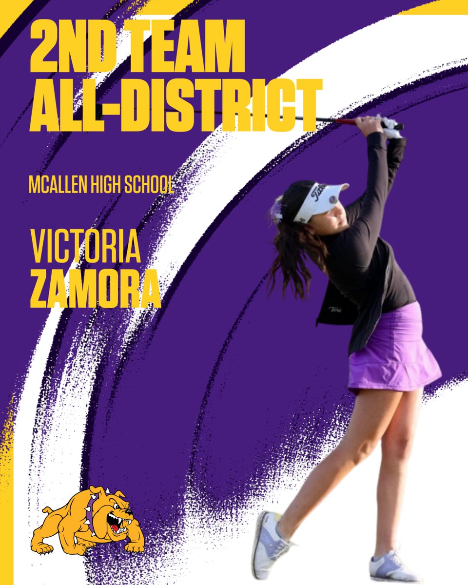 Congratulations to Rex Flores and Victoria Zamora for receiving all district honors! Toughest golf district in South Texas! #Bulldogpride