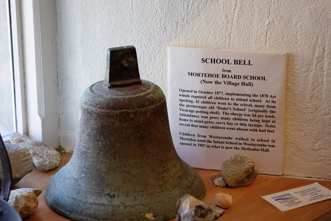 I wonder how many children have heard this School bell ring #mortehoe #northdevon #localhistory #mortehoemuseum