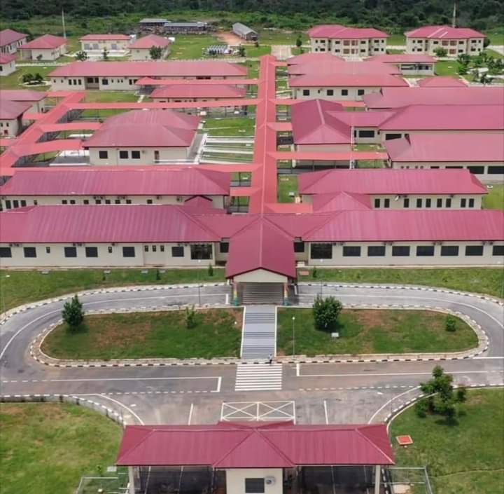 Tain District Hospital at Nsawkaw in the Bono Region. The 60-bed Tain District Hospital is Mills/Mahama project. This hospital was finished before John Mahama left office. @NDCprojects