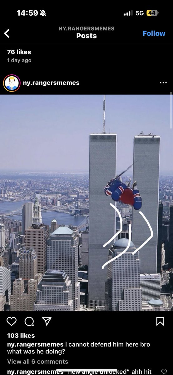 Screenshotted FROM A RANGERS INSTAGRAM ACCOUNT EVERYONE.