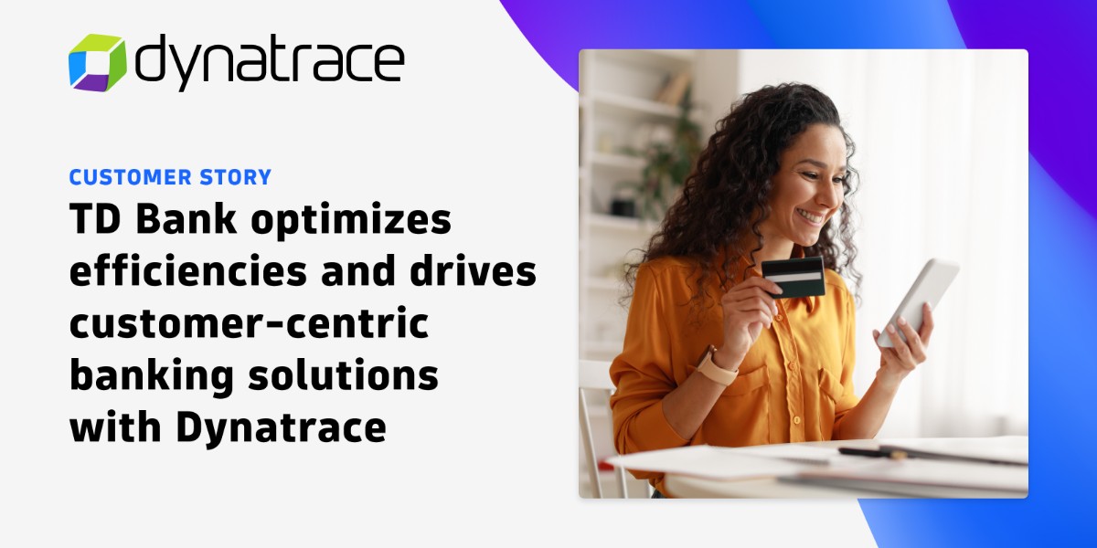 📉 Cost reduction of up to 45% by consolidating tools 💵 Savings of 75% attributed to #AIOps 📉 Reduction of customer irritants by more than 60% Read more about TD Bank's journey and experience with Dynatrace at dynatr.ac/3Un94Al.