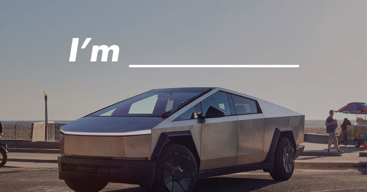 What comes to mind when you see someone driving a Cybertruck?

I love the sculptor Richard Serra (giant Corten steel structures), so I was initially quite intrigued with this car. No longer tho... 

Driving a Tesla is not the badge it once was.