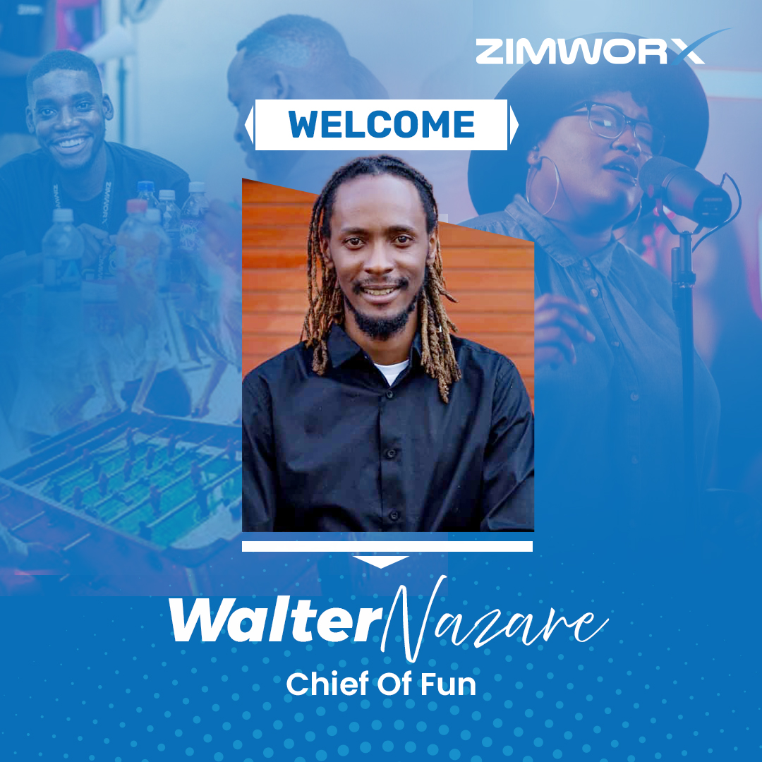 🎉✨ Meet Walter Nazare, our new Chief Of Fun! ✨🎉 Thrilled to welcome him to the ZimWorx family! With extensive experience in entertainment and a proven track record, Walter will keep us engaged and energized. Let's give him a warm welcome! 🌟 #WorkplaceWellness #funworx