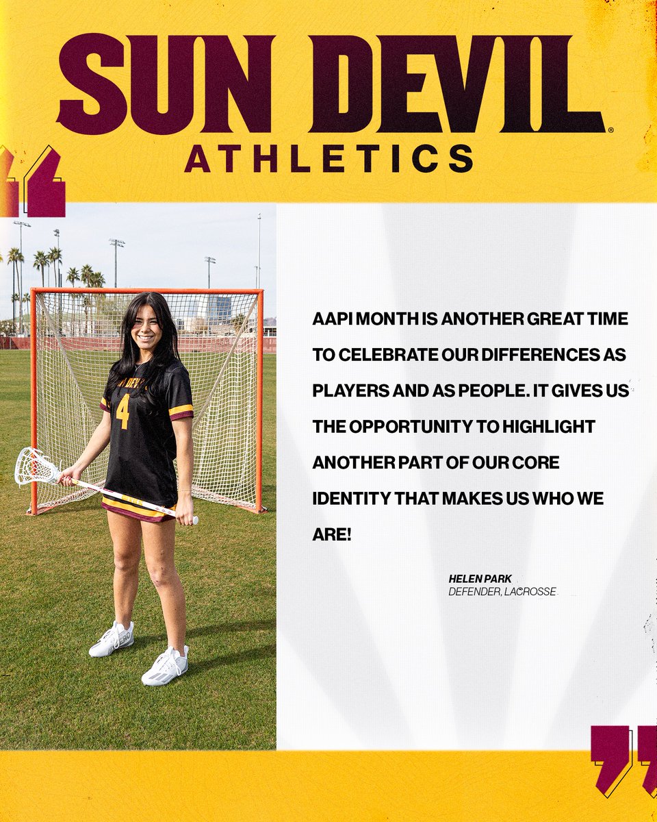 As we continue to celebrate #AAPIHeritageMonth, hear from @SunDevilWLax's @helenpark45 on what AAPI month means to her! #ForksUp /// #O2V