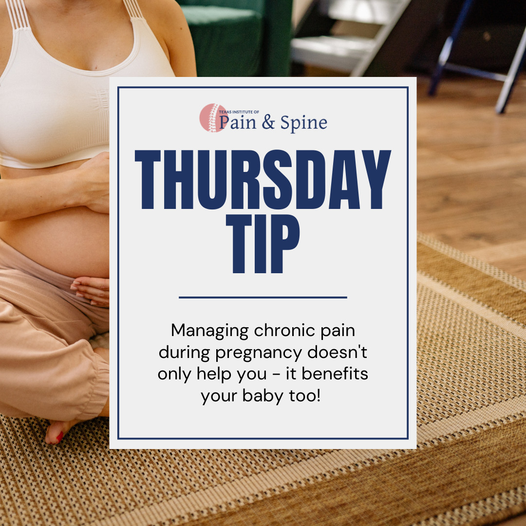 #ThursdayTip Managing chronic pain during pregnancy doesn't only help you - it benefits your baby too!

Every pregnancy is unique. With the assistance of our team, we will help you maintain the healthiest balance for a safe and healthy pregnancy. txpainandspine.com