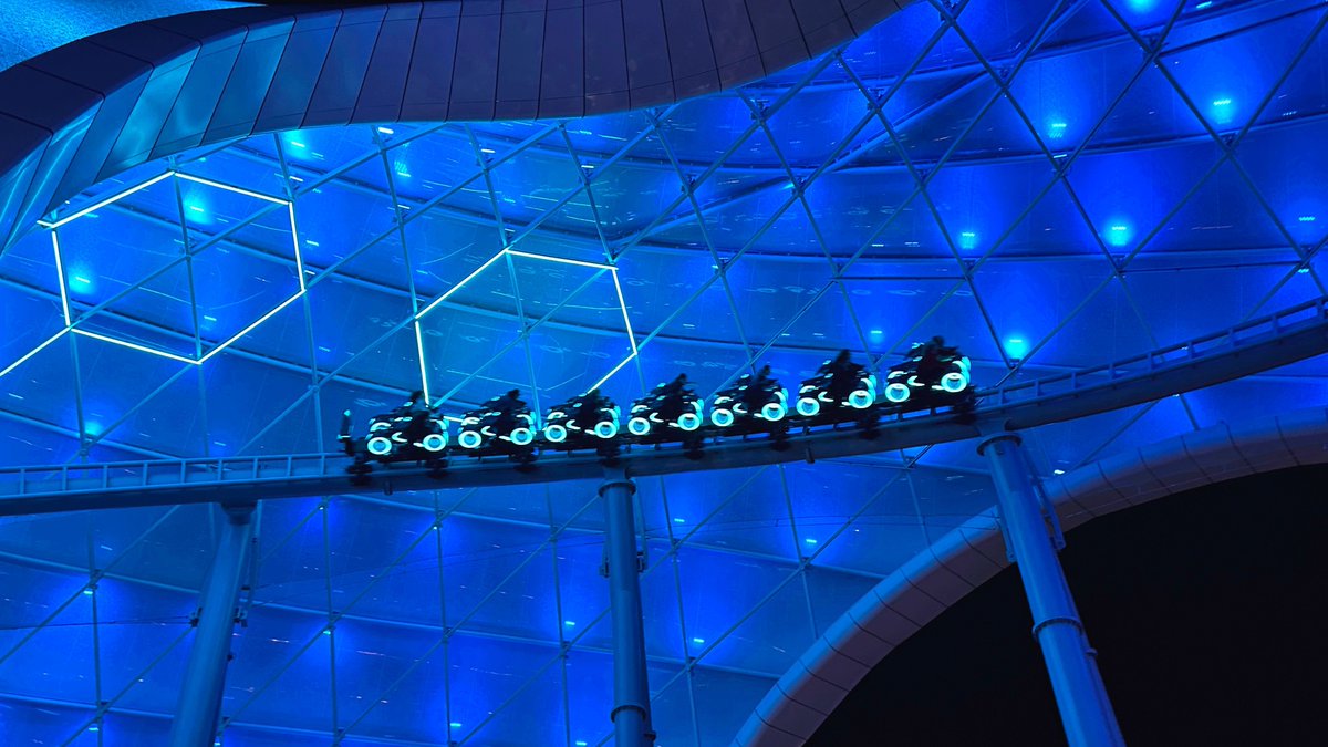 One of my favorite pictures of #TronLightcycleRun I have taken so far. #MagicKingdom