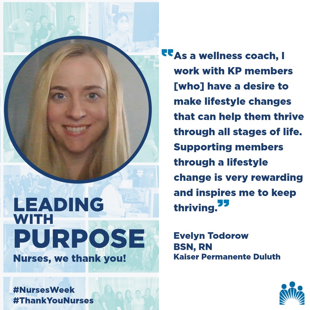 Evelyn Todorow: A nurse & wellness coach who finds joy in helping our members thrive! Her passion for care and personal growth is what true nursing spirit is all about. Thank you, Evelyn! 
#NursesWeek #ThankYouNurses #Nurses