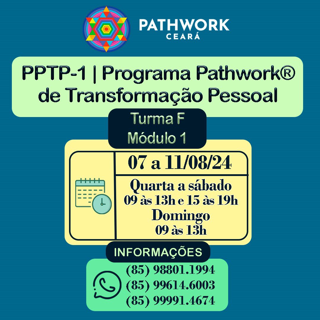 A_Boyadjian's tweet image. ✍️ INSCRIÇÕES ABERTAS

👉 PPTP-1 | Facilitador

#PathworkCeara
#Pathwork
#Facilitador
#GrupoDeEstudo 
#PalestrasPathwork