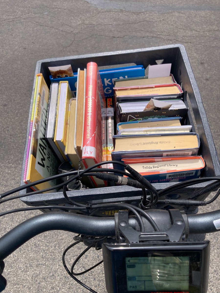 A successful bike ride to the public library with my 5th graders!