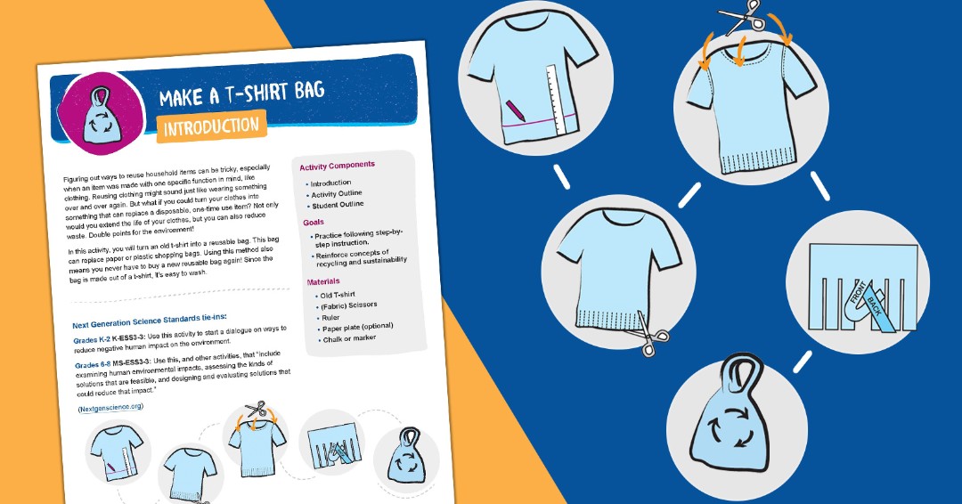 May is Child Month, and we want parents and children to enjoy fun activities together. 🌟 Get ready for some fun with our matching parent and kid t-shirt bags in time for #PlasticFreeJuly! Learn how to make your #reusable bag from t-shirts. Instructions are just a swipe away.
