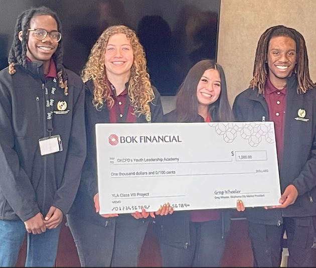 BankofOklahoma's tweet photo. Congrats to the @OKCPD’s Youth Leadership Academy Class VII on their recent graduation. This group consists of 30 high school students from the metro area and spends one full day per month of the entire school year focusing on leadership and community involvement. #LifeatBOKF https://t.co/Ct4YfKtBE3