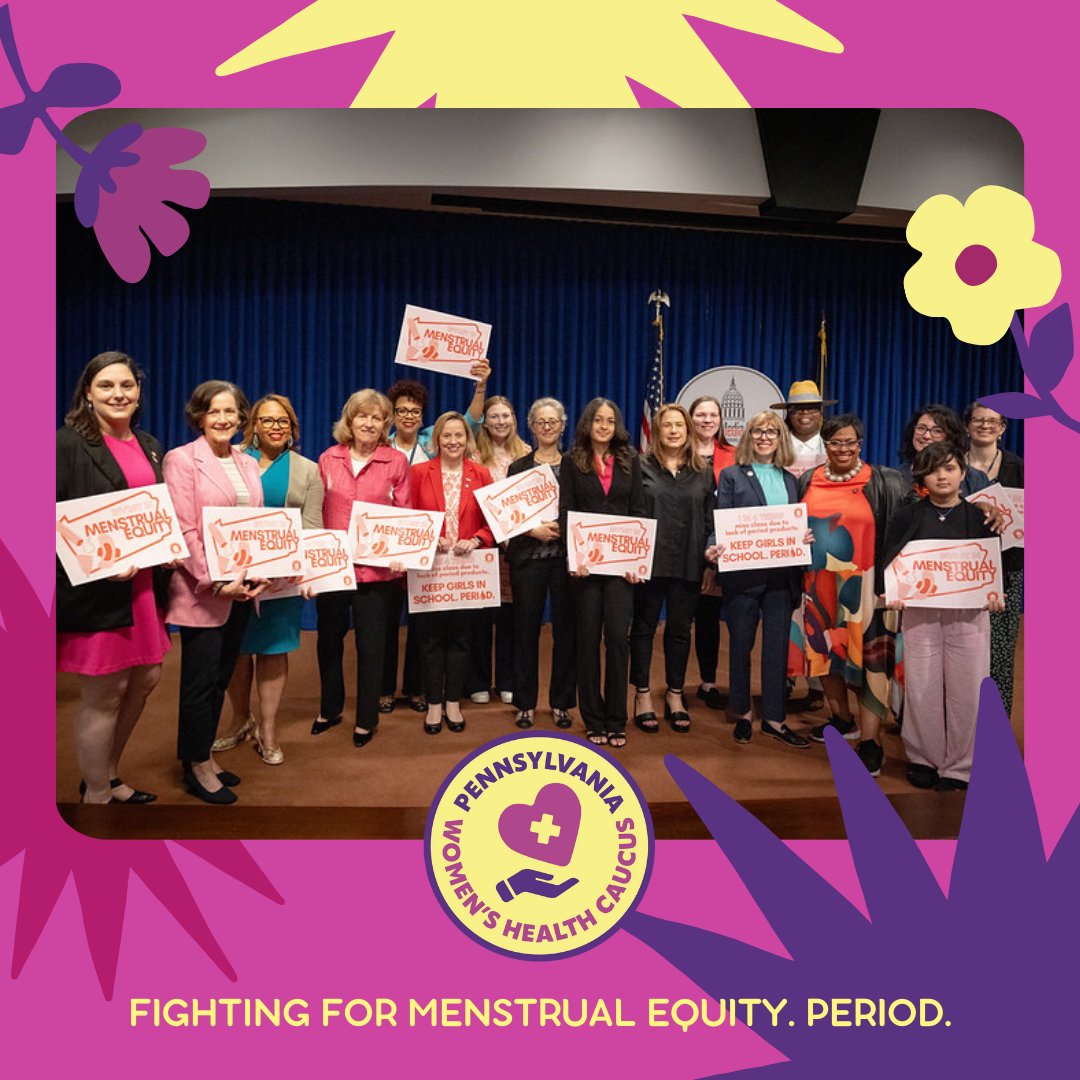 We're fired up to fight period poverty in our schools! Did you know that 1 in 4 teens misses important instructional time due to a lack of access to period products? We can alleviate this stress with just a tiny fraction of our state budget funds! #PAWHC #MenstrualEquity