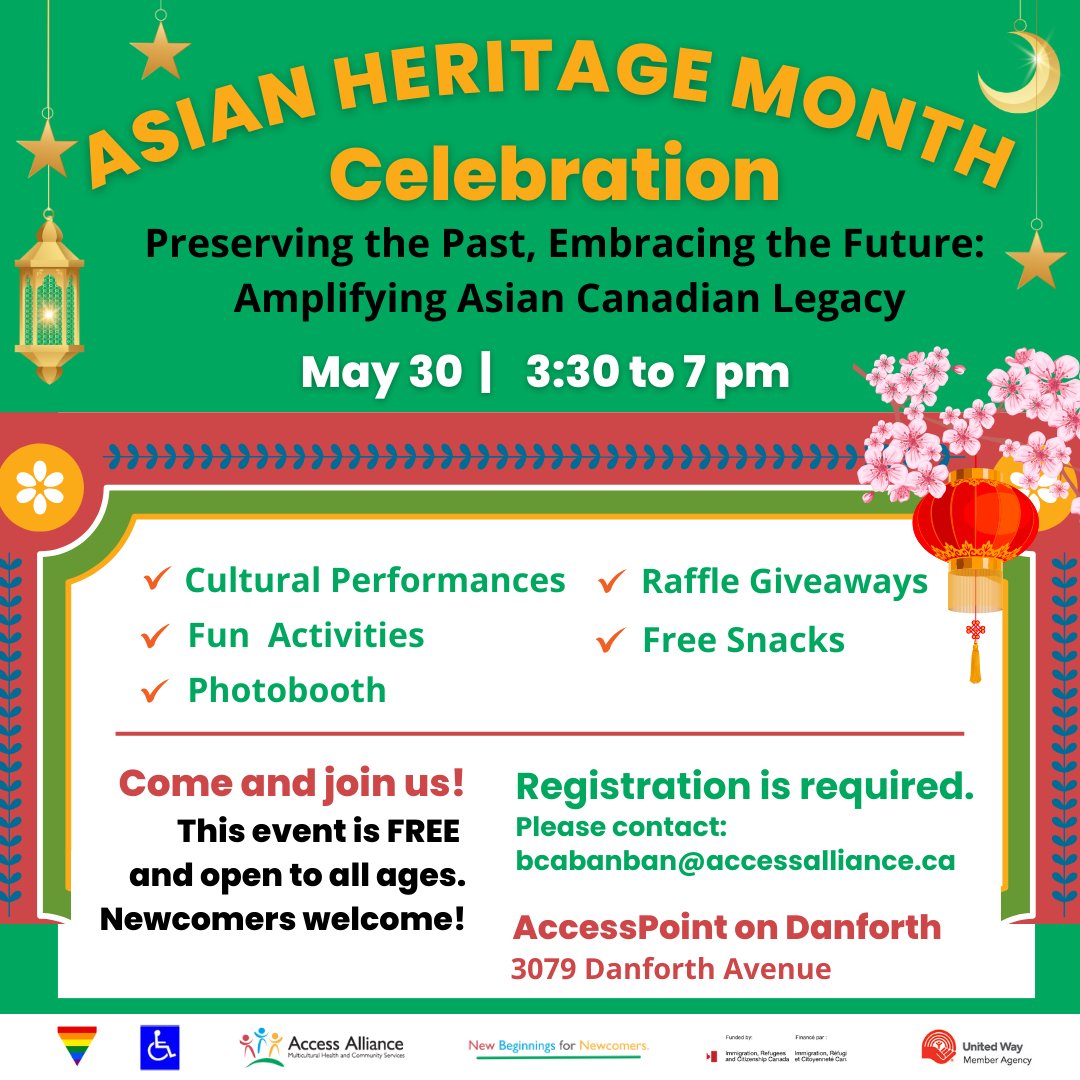 🌙Join us May 30 from 3:30 to 7 pm to celebrate #AsianHeritageMonth and the many contributions of the Asian community! Discover community resources and enjoy exciting activities during the event. Registration is required. Please RSVP to reserve your spot!: bit.ly/APOD_AHM2024