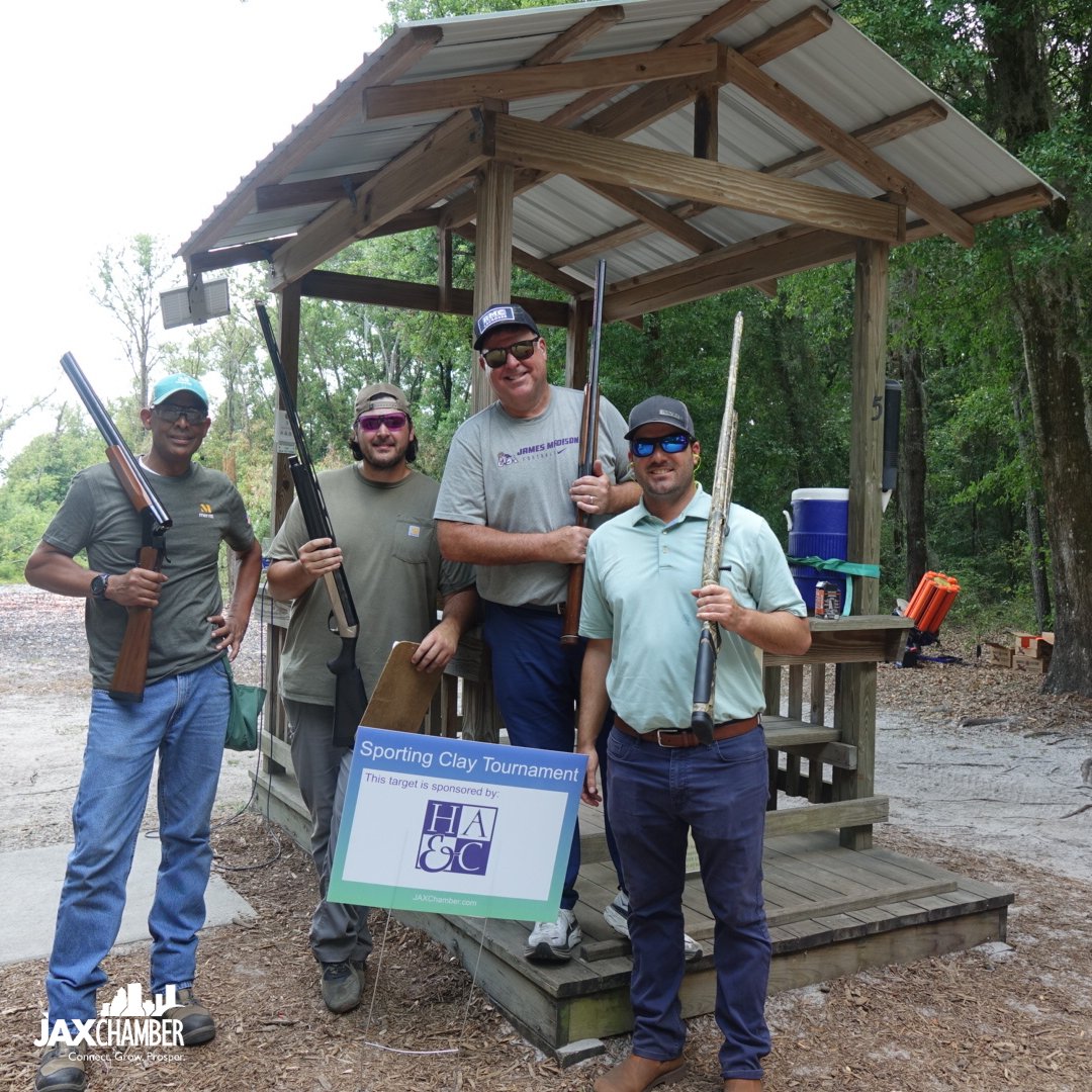 We could always use a day away from the office, networking and enjoying the outdoors! Thank you to our members who joined us at Tuesday’s Sporting Clay Shoot and to our wonderful sponsors.