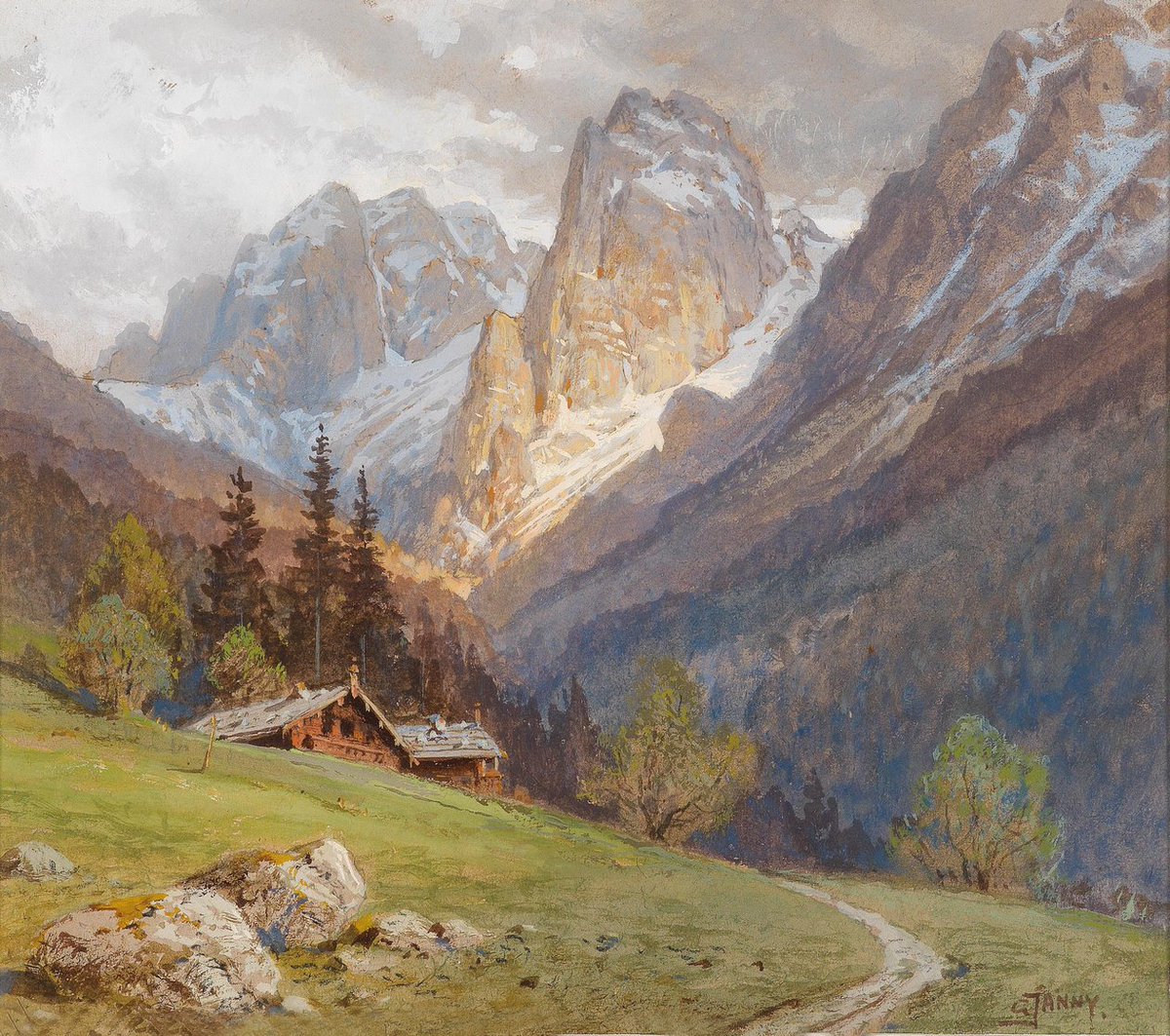 Georg Janny 1964-1935 Der Wilde Kaiser bei Kufstein