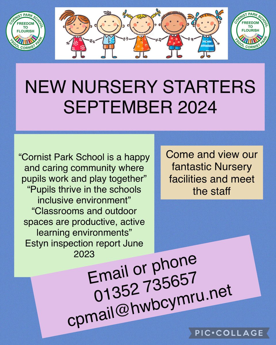 We can’t wait to meet our new Nursery starters for Sept 24 🎉 If you haven’t already applied we still have spaces. Come and look at our fantastic learning environment and meet the staff. Please get in touch with the school office to arrange a time that suits you