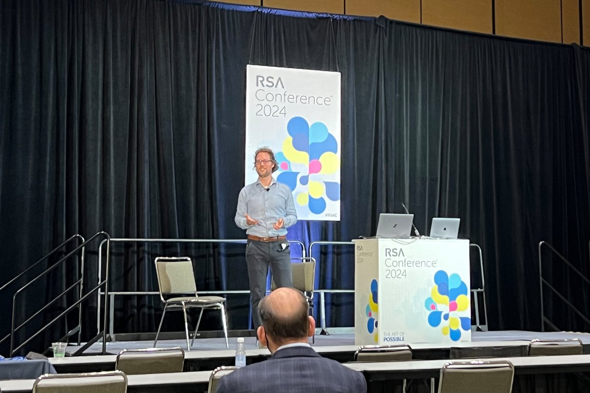 CISPA-Faculty @WouterLueks gave an invited talk at @RSAConference in San Francisco this week, discussing privacy-preserving humanitarian aid distribution. #RSAC2024