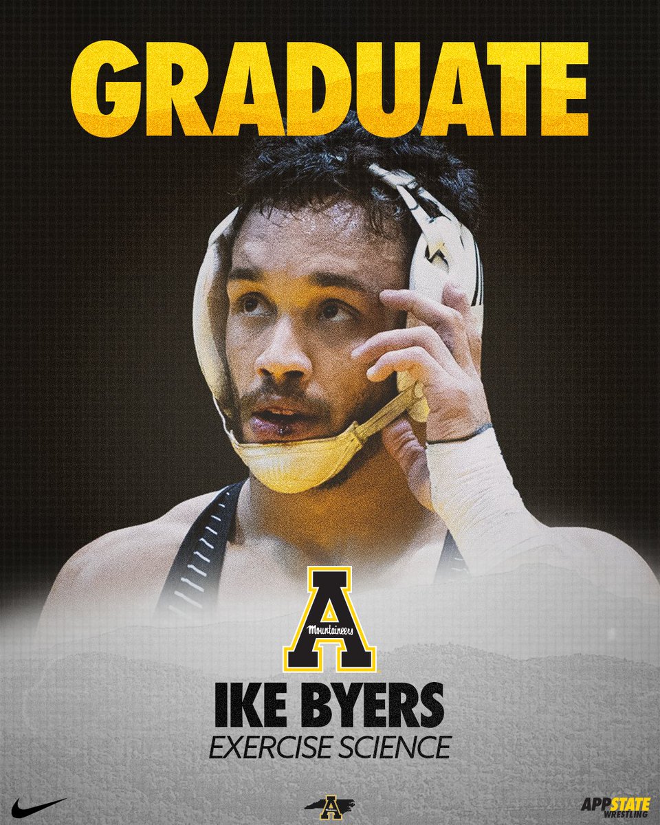 𝐂𝐥𝐚𝐬𝐬 𝐨𝐟 𝟐𝟎𝟐𝟒 🎓 Congrats to @AppState graduate Ike Byers #ReAchTheSummit