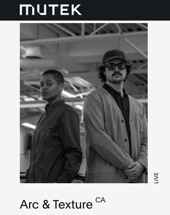 montreal.mutek.org/en/artists/arc…
World Premiere - Live Hardware Duo