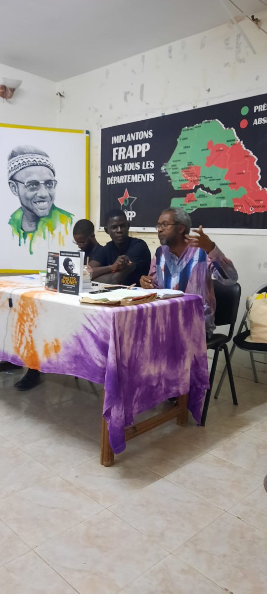 Merci aux camarades du FRAPP pour l'organisation de ce temps d'échange important sur Walter Rodney et le panafricanisme dans leur siège à Dakar.