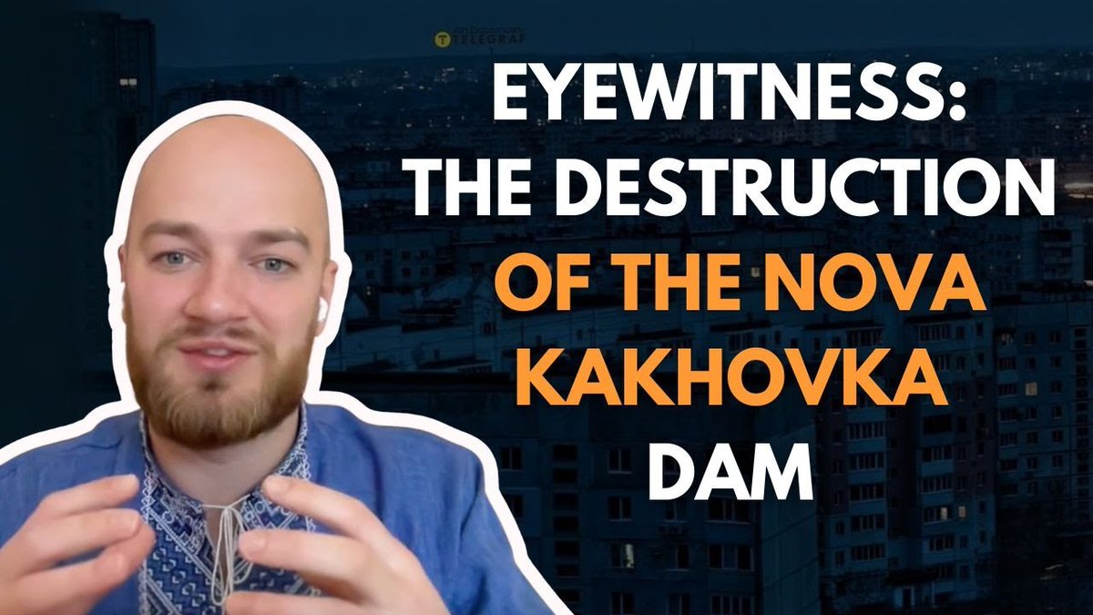 4) How the Russians destroyed the Nova Kakhovka dam. Richard @frontlinekit Woodruff went to the city of Kherson to save people, while being shelled by Russians: youtu.be/bjkkEsCkc3c ⬇️